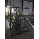 (4) 4 & 5 Step Aircraft Type Warehouse Ladders