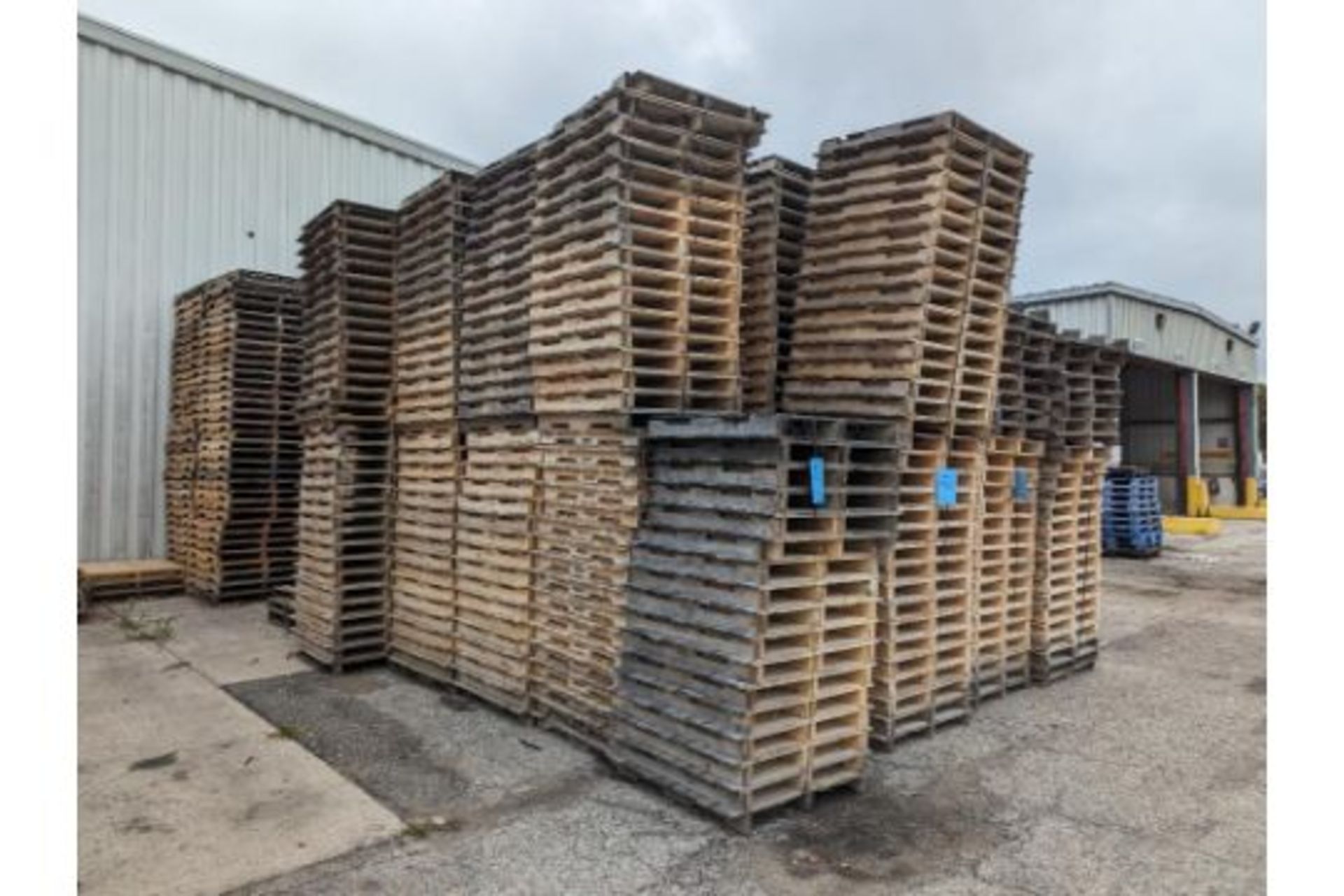 Lot (2030):39" x 39" 4-Way Wooden Pallets, (Counts Approx.), (Loc. West Plant Outside Door 33W) (