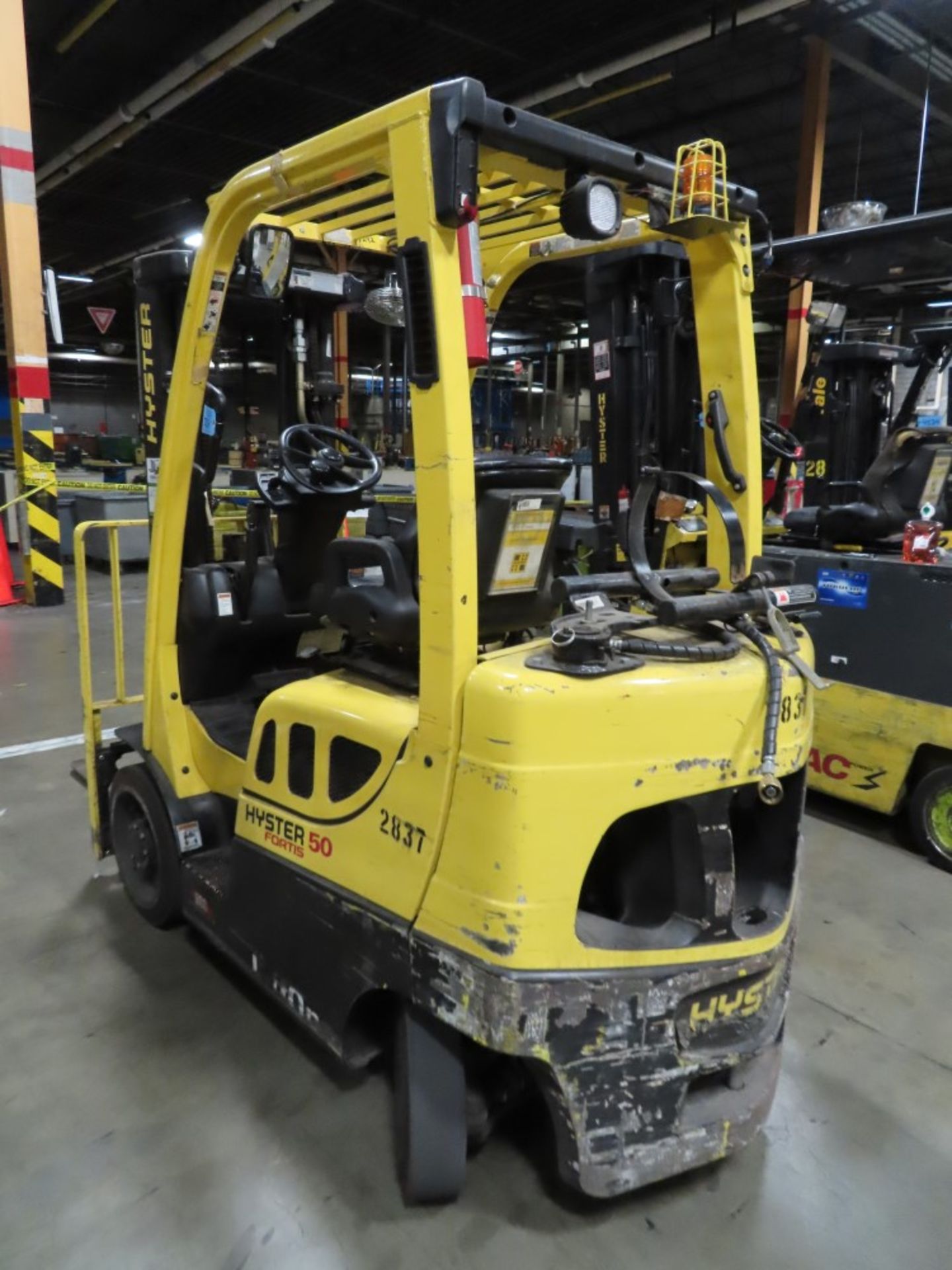 HYSTER MDL. S50FT 4,800LB. CAPACITY PROPANE FORKLIFT TRUCK - Image 5 of 5