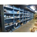 [15] SECTIONS OF SHELVING W/ ASSORTED MOTORS