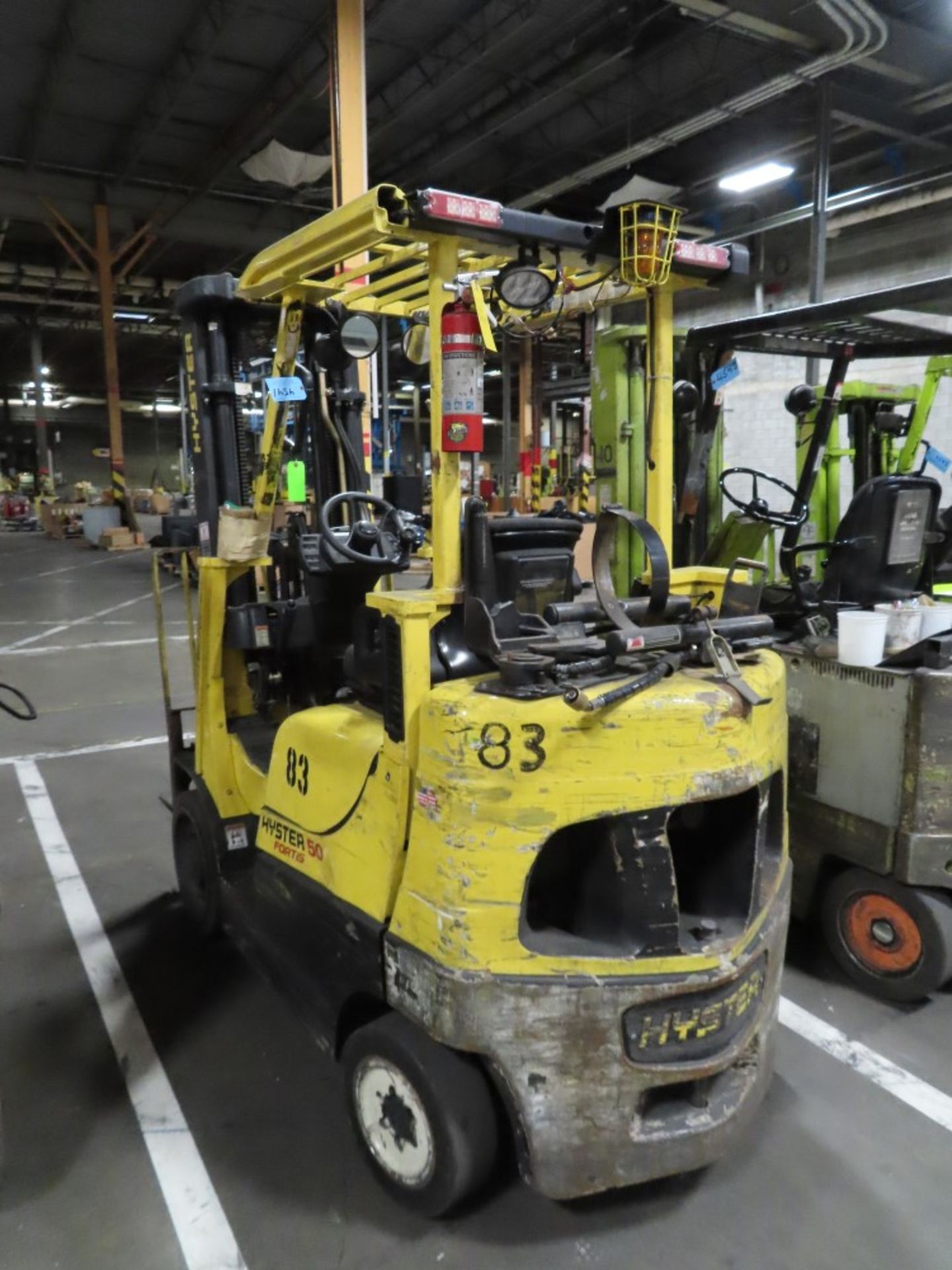 HYSTER MDL. S50FT 4,800LB. CAPACITY PROPANE FORKLIFT TRUCK - Image 2 of 5