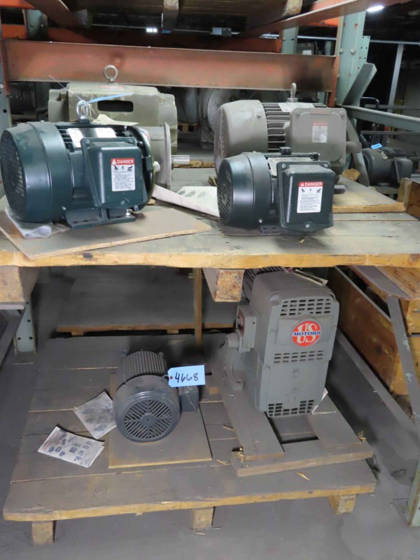 [5] MOTORS: TOSHIBA 10HP, TOSHIBA 2HP, TOSHIBA 3HP, BALDOR 5HP, BALDOR 25HP