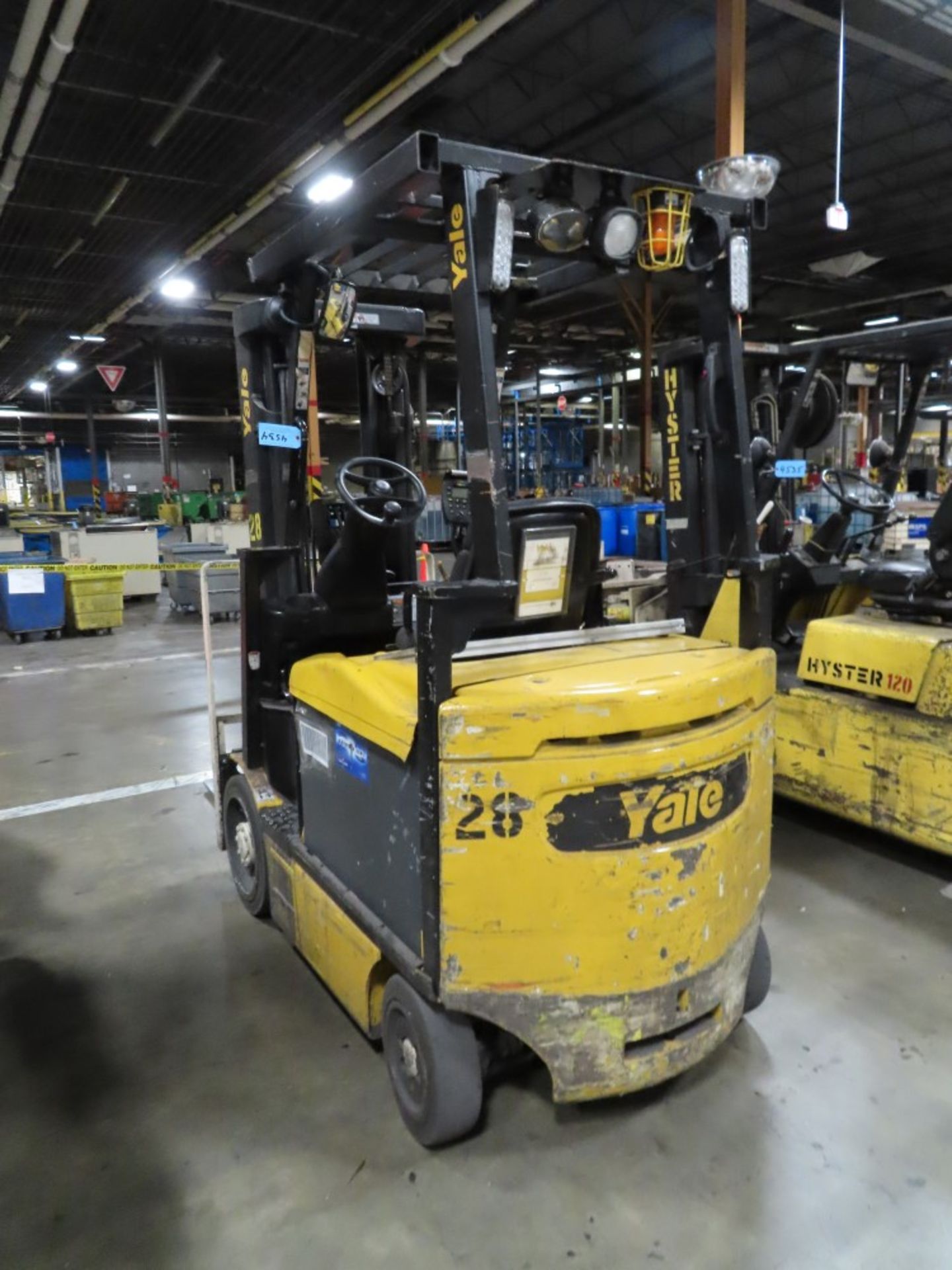 YALE MDL. ERC050VGN48TE088 4,800LB. CAPACITY ELECTRIC FORKLIFT TRUCK - Image 6 of 6