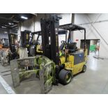 HYSTER MDL. E120Z 7,900LB. CAPACITY ELECTRIC FORKLIFT TRUCK