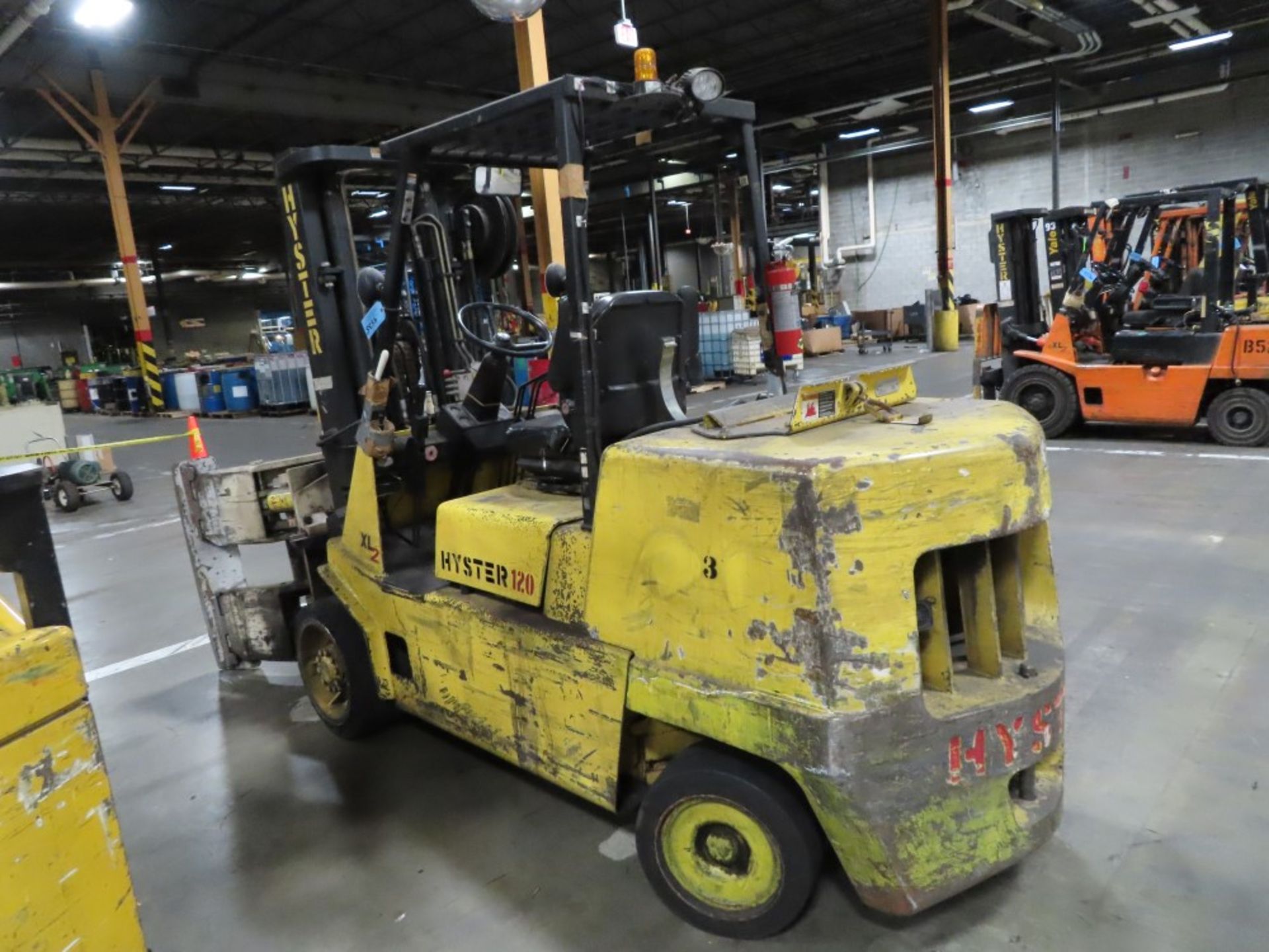HYSTER MDL. 120XL2 APPROXIMATELY 7,900LB. CAPACITY PROPANE FORKLIFT TRUCK - Image 4 of 4