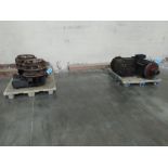 [2] SIEMENS APPROXIMATELY 20HP MOTORS, [2] BLOWER IMPELLERS