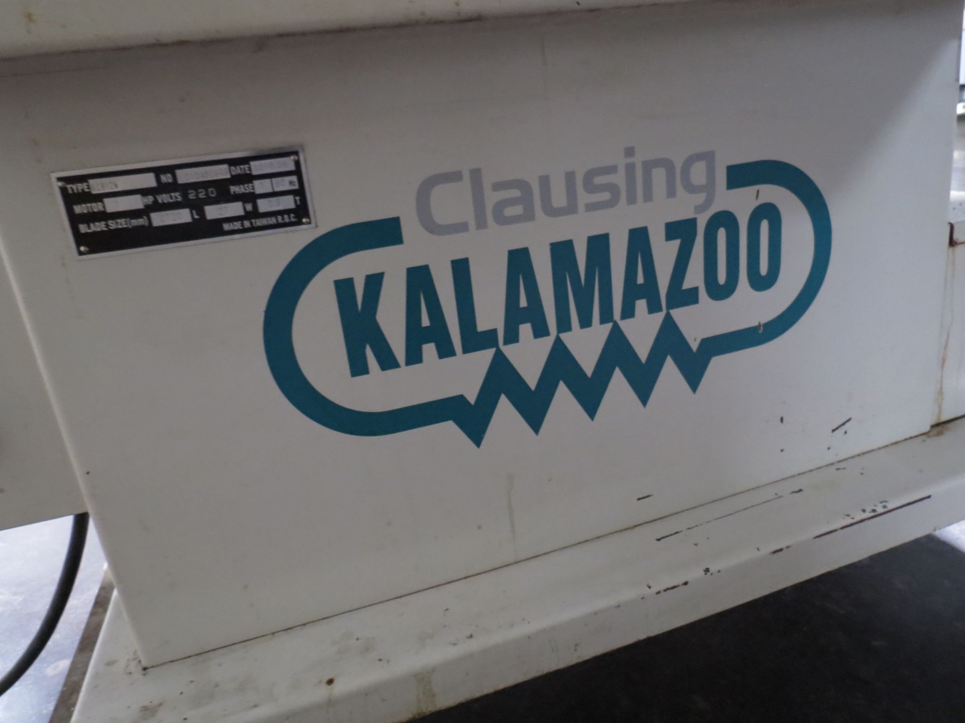 2015 CLAUSING KALAMAZOO HORIZONTAL BANDSAW, TYPE: KC812W, NO. LC10450949, BLADE SIZE (MM) 2720L X - Image 2 of 5