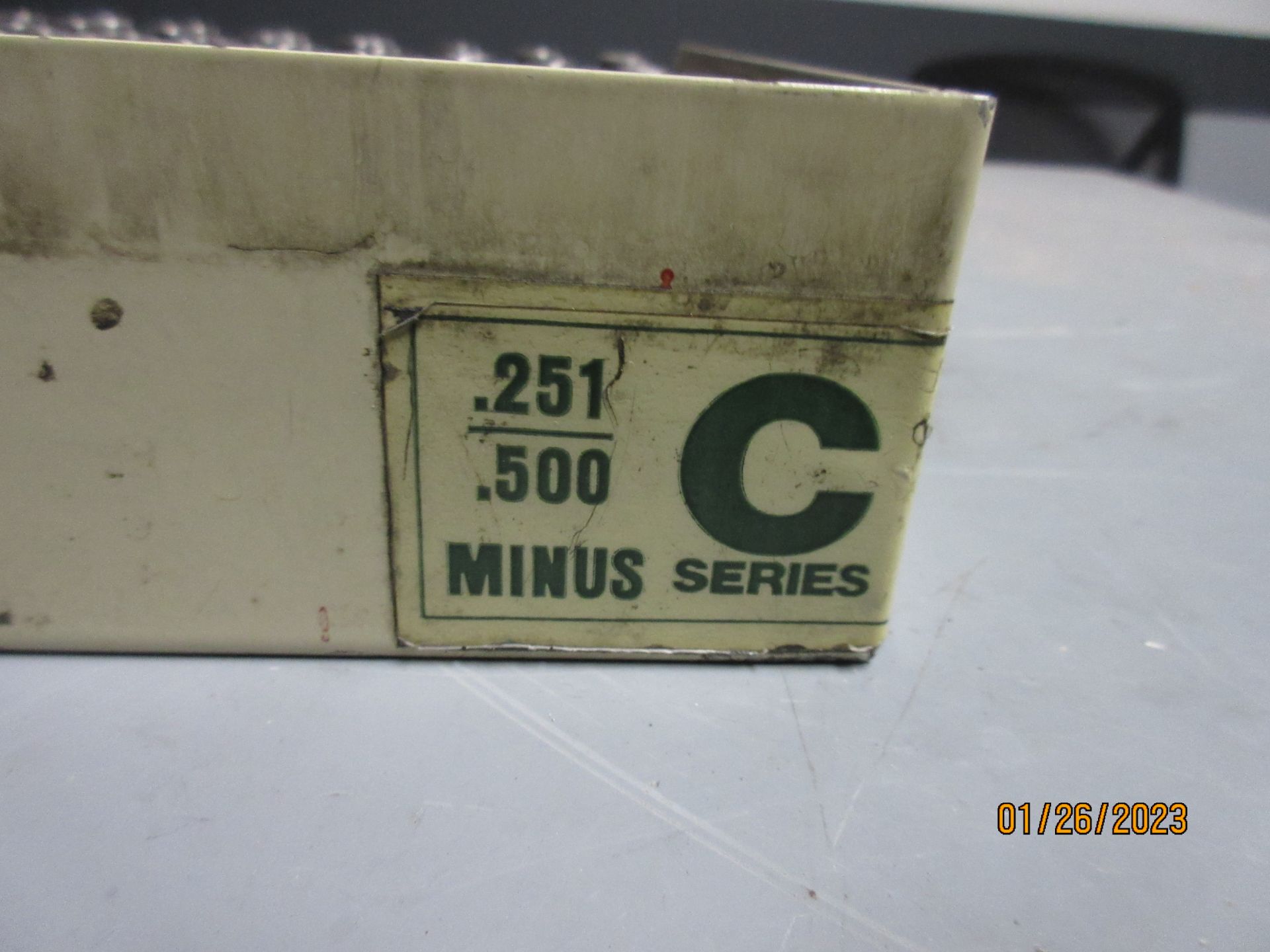 VERMONT MINUS PIN GAGE SET C SERIES .251/.500 - Image 2 of 3