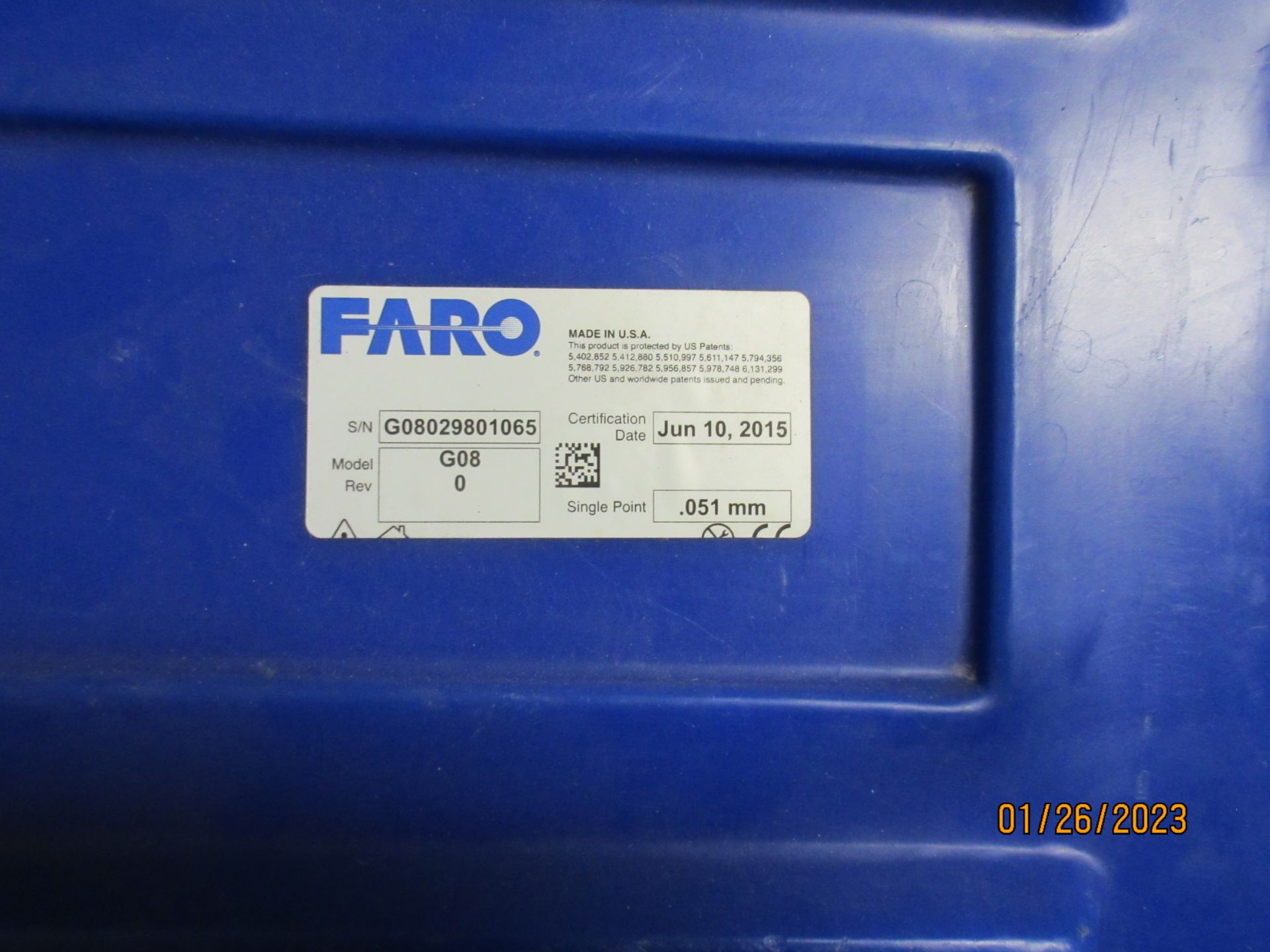 FARO ARM MDL: G08 PRECISION MEASURING INSTRUMENT WITH CASE, SN: G08029801065 - Image 4 of 8