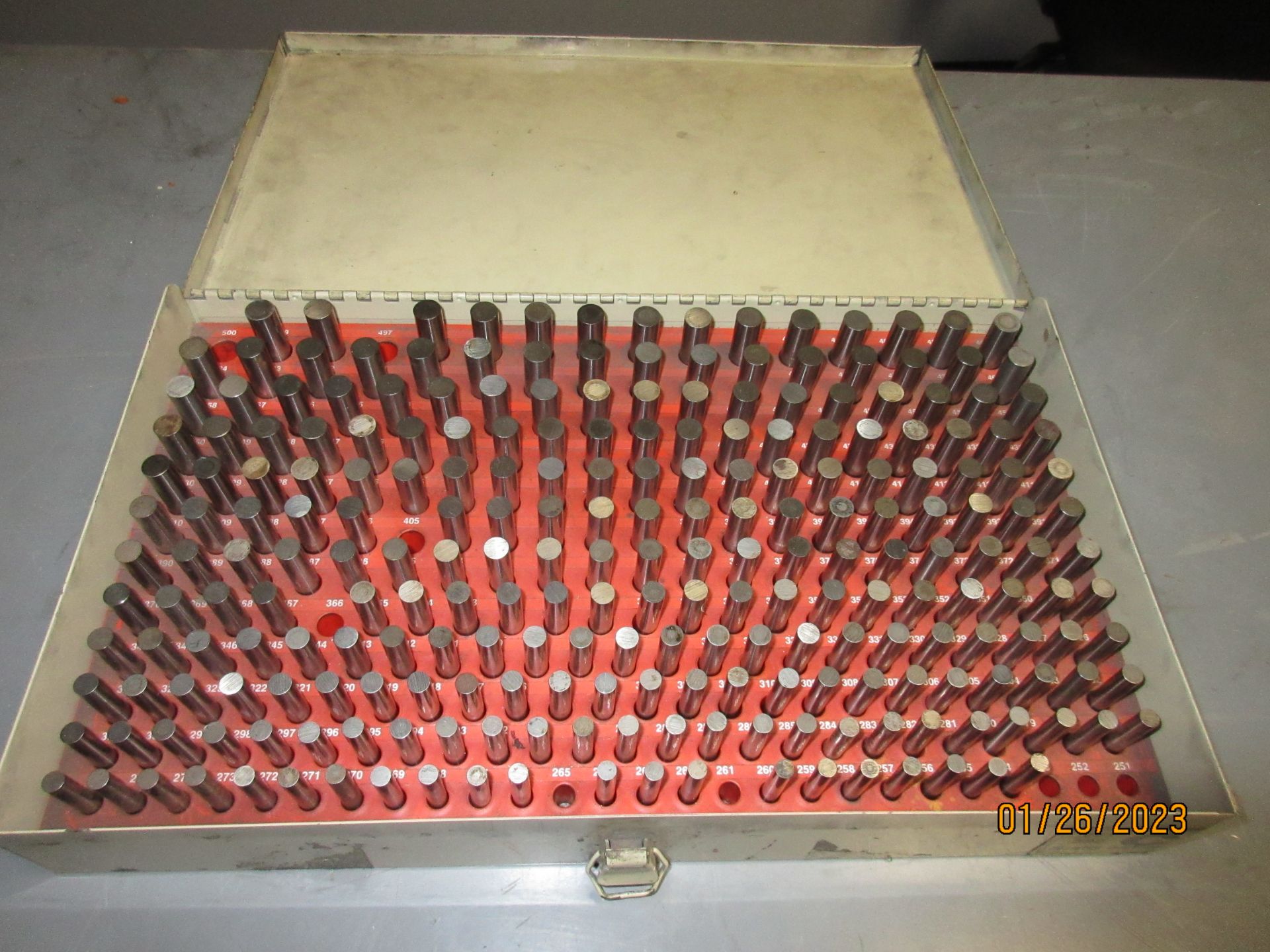 VERMONT MINUS PIN GAGE SET C SERIES .251/.500