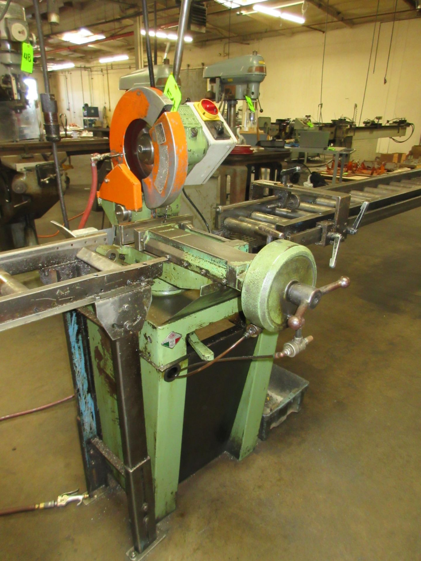 PEDRAZZOLI BROWN MDL. 300 COLD SAW WITH DUAL SIDE CONVEYORS - Image 3 of 6