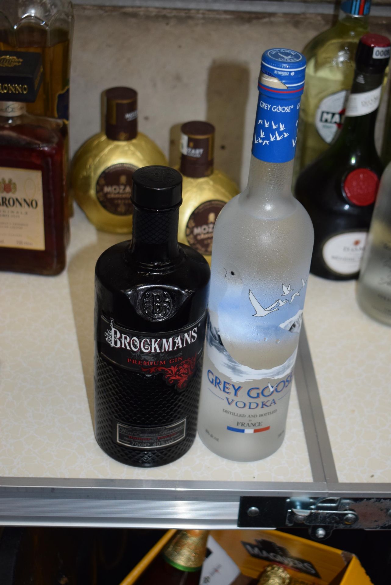 1 x Grey Goose Vodka 1 x Brookmans Gin (Opened 80% Full est)