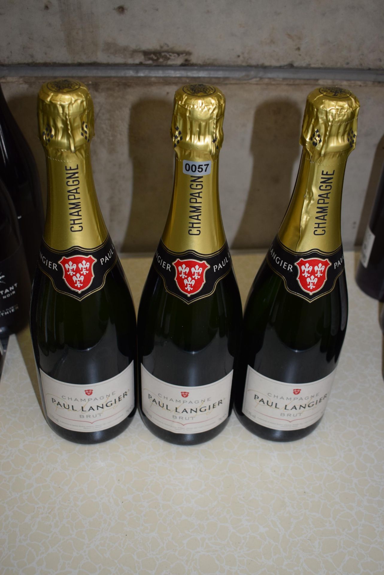 3x Paul Langier Champagne Brut (75cl)