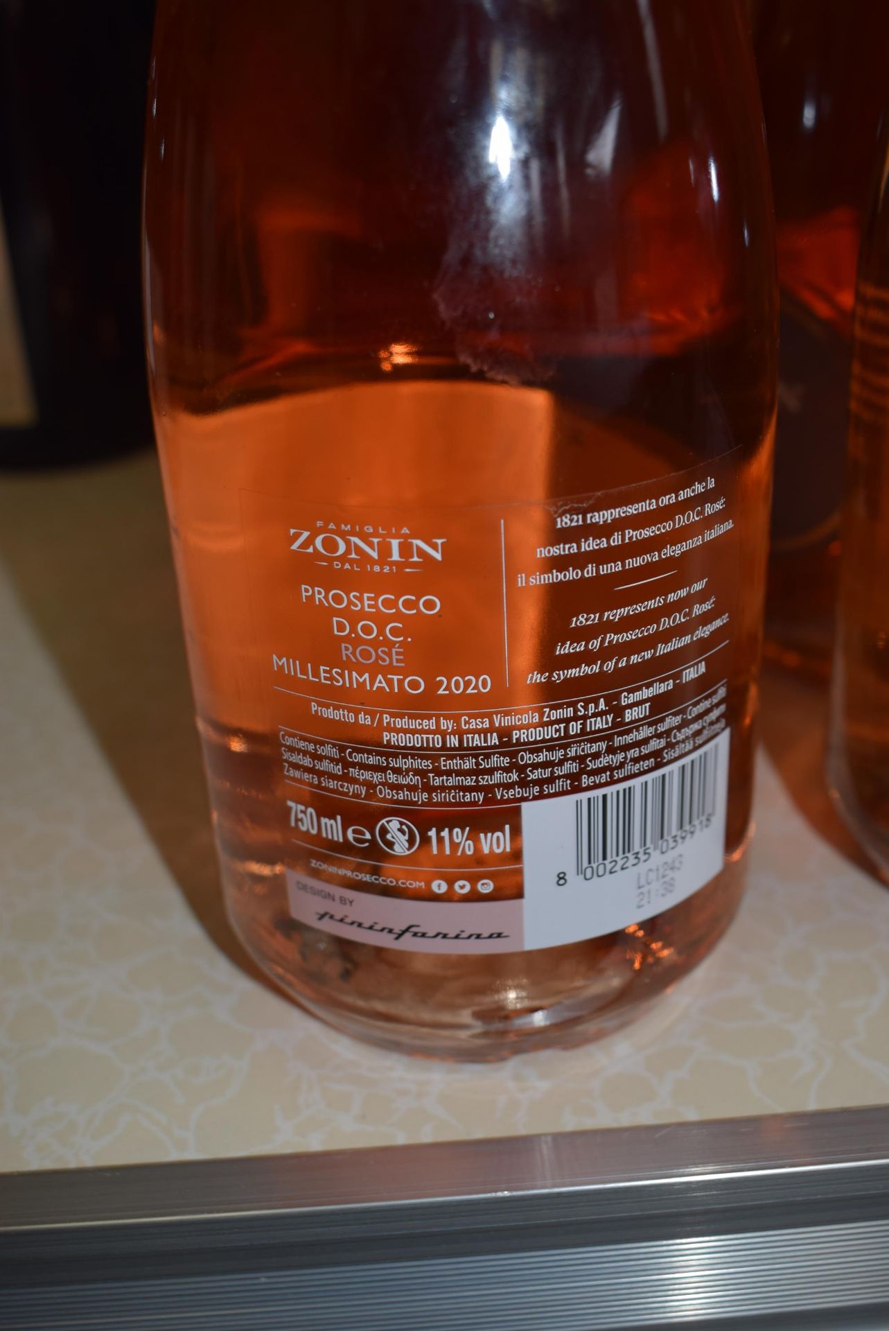 6 x Zonin Pink Rose Prosecco 2020 - Image 3 of 3