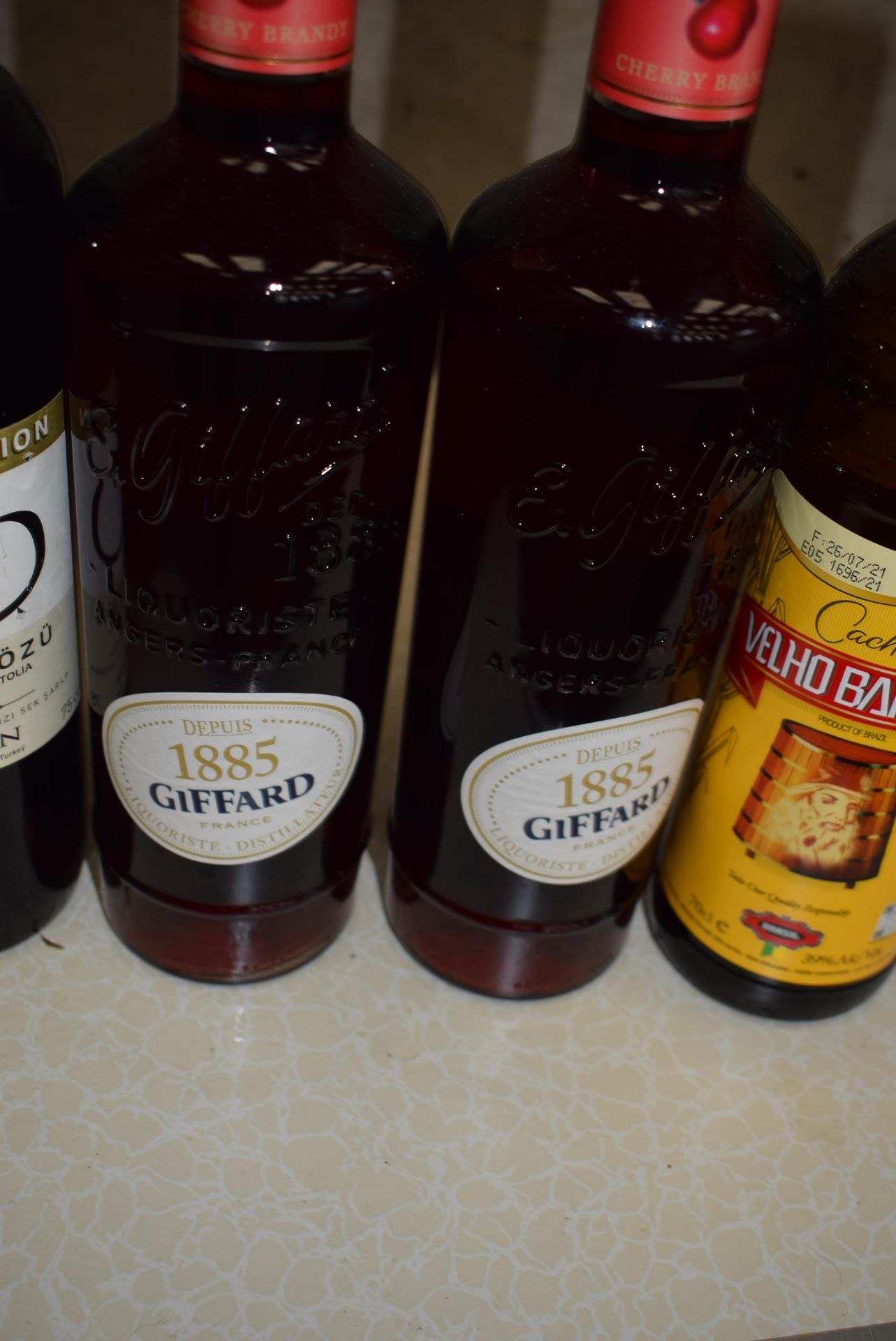 wine and Liquors 2 x GIFFARD 1 xCACHACA - Image 3 of 4