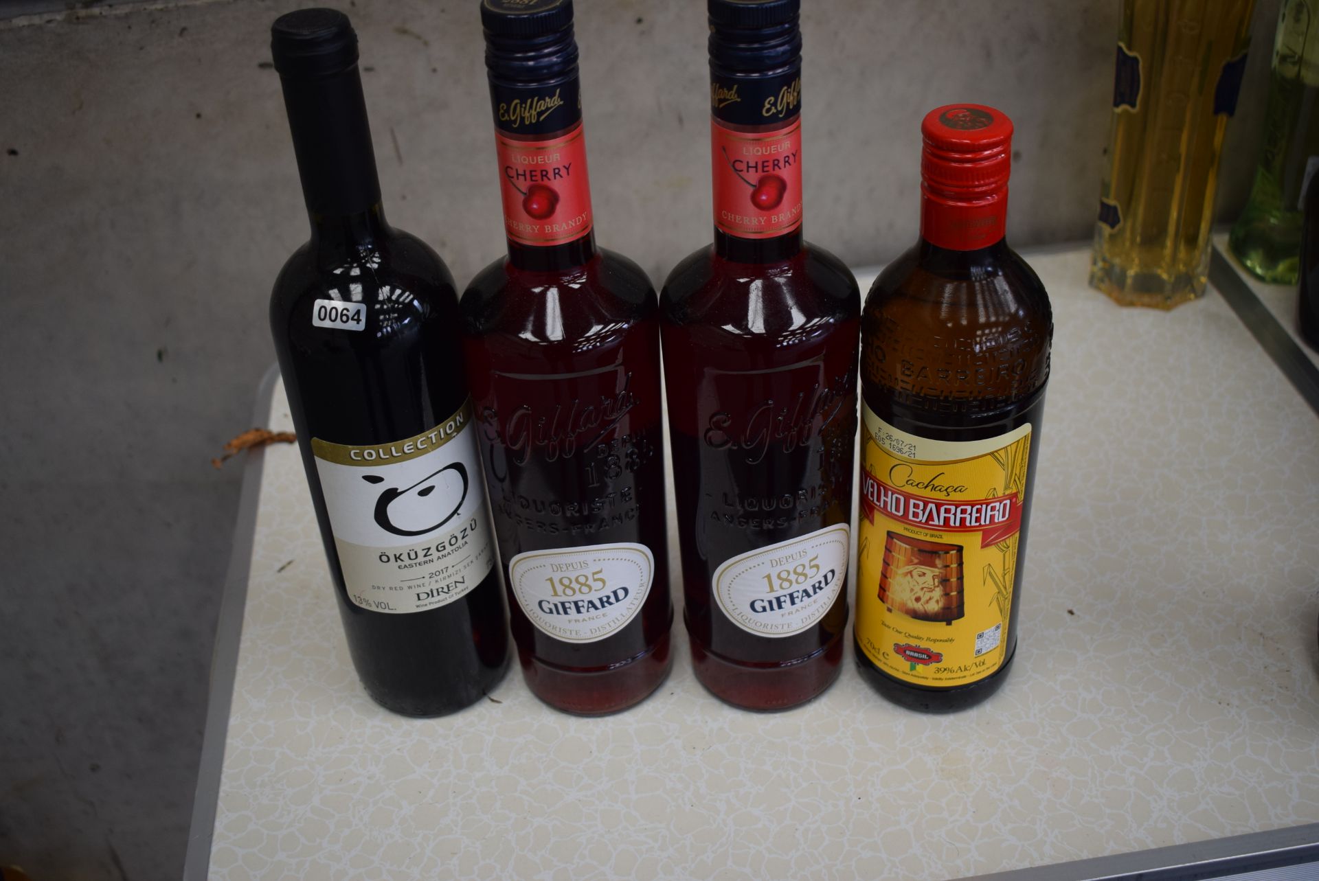 wine and Liquors 2 x GIFFARD 1 xCACHACA