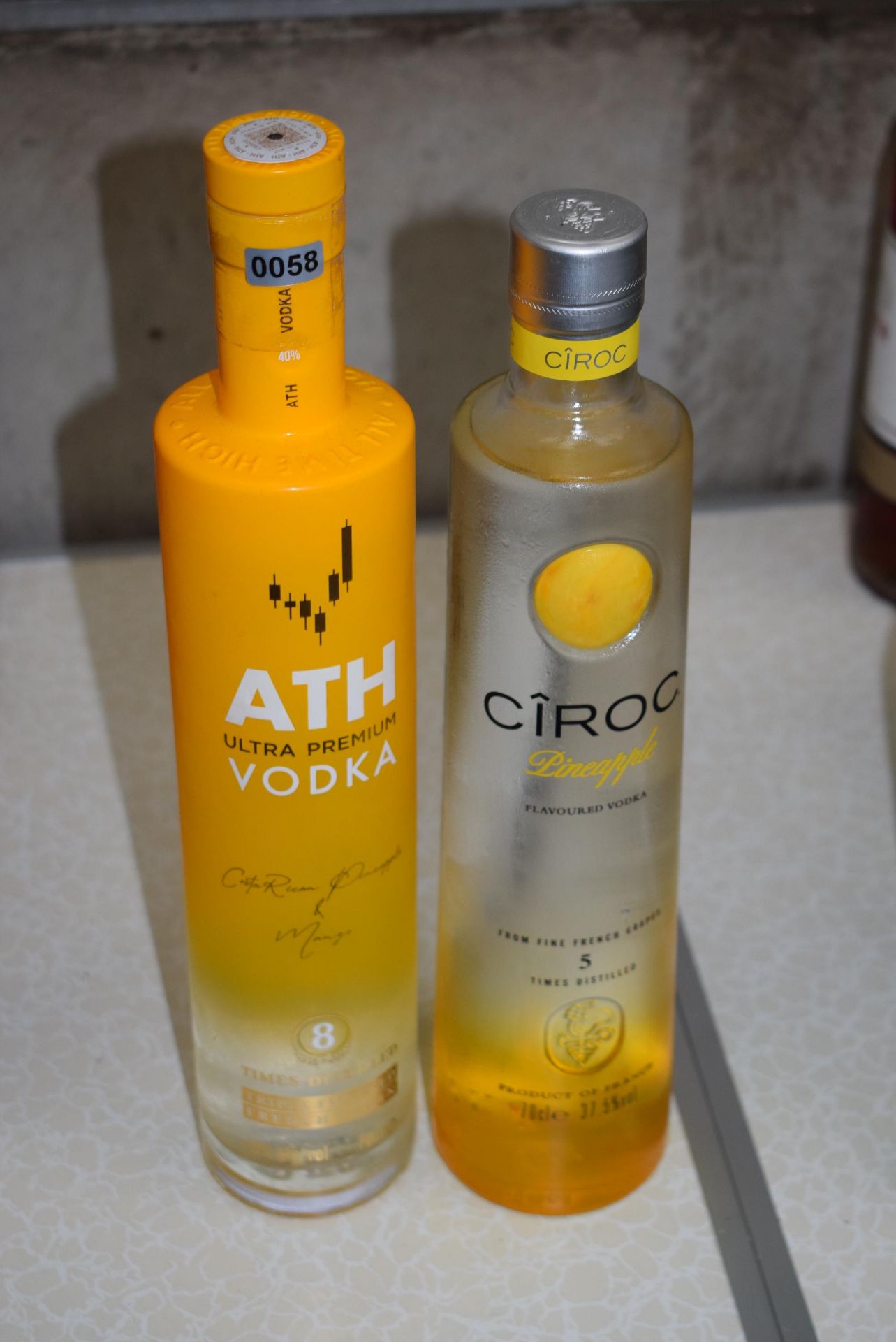 2 X Vodka 1x ATH Pineapple Mango 1 x Ciroc Pineapple