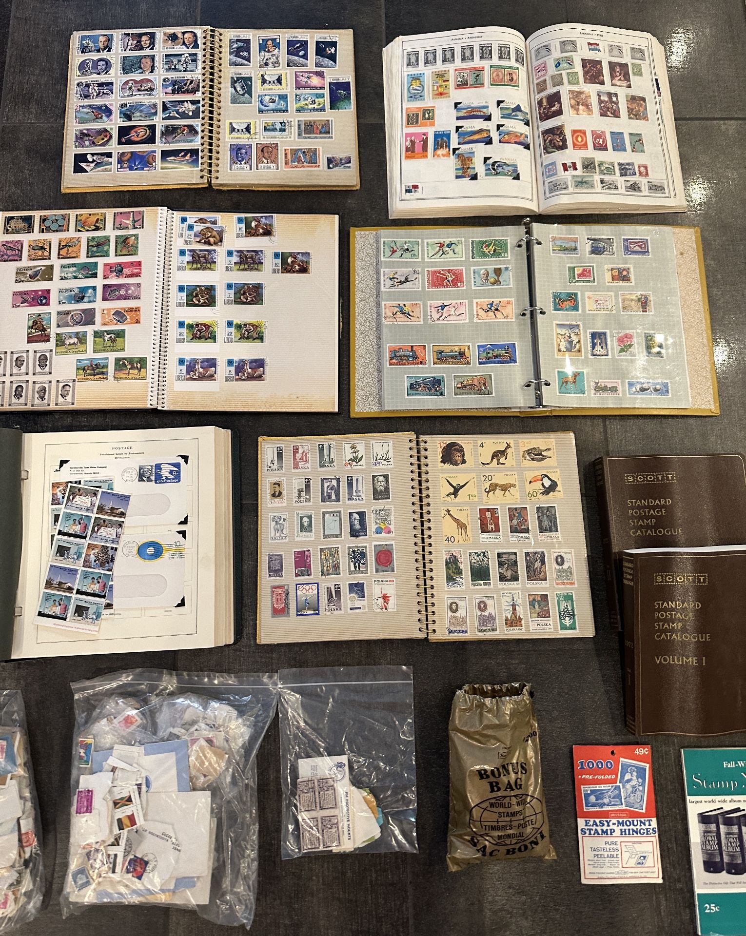 GIANT VINTAGE STAMP COLLECTION, MANY ALBUMS - Image 2 of 3