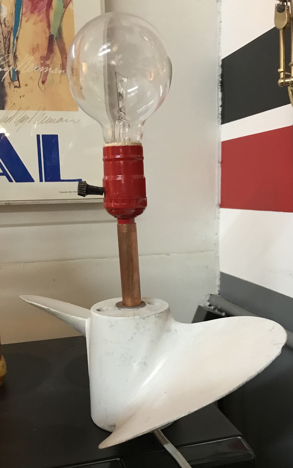 VINTAGE PROPELLER LAMP WORKING ELECTRIC