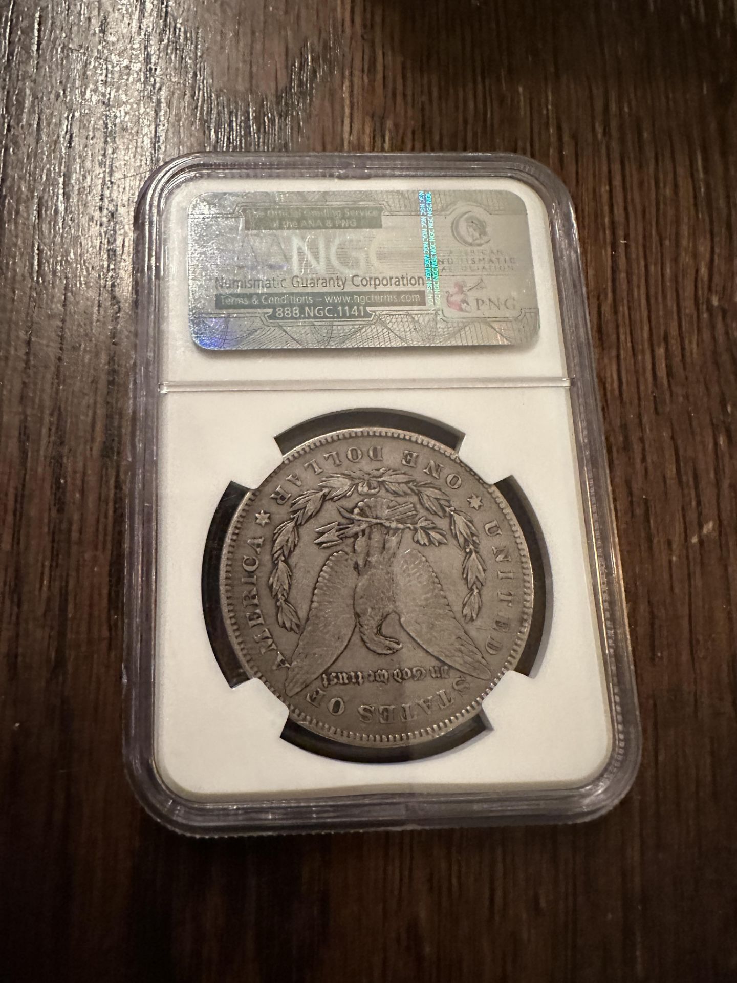 1878 7TH HITLIST-40 S$1 VAM-188 POLISHED "L" F 15 COIN VALUED @ $750 - Image 2 of 2