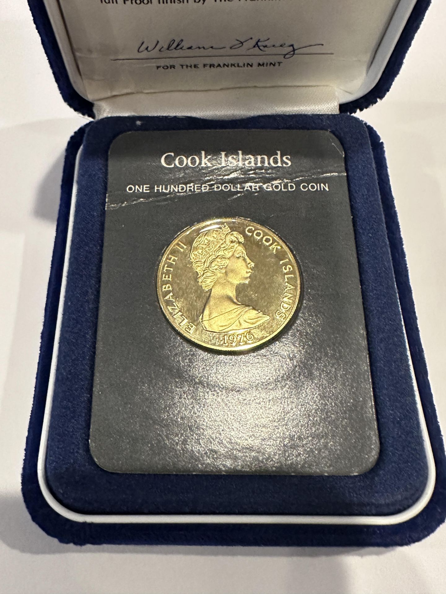 COOK ISLANDS ONE HUNDRED DOLLAR GOLD COIN - Image 2 of 4
