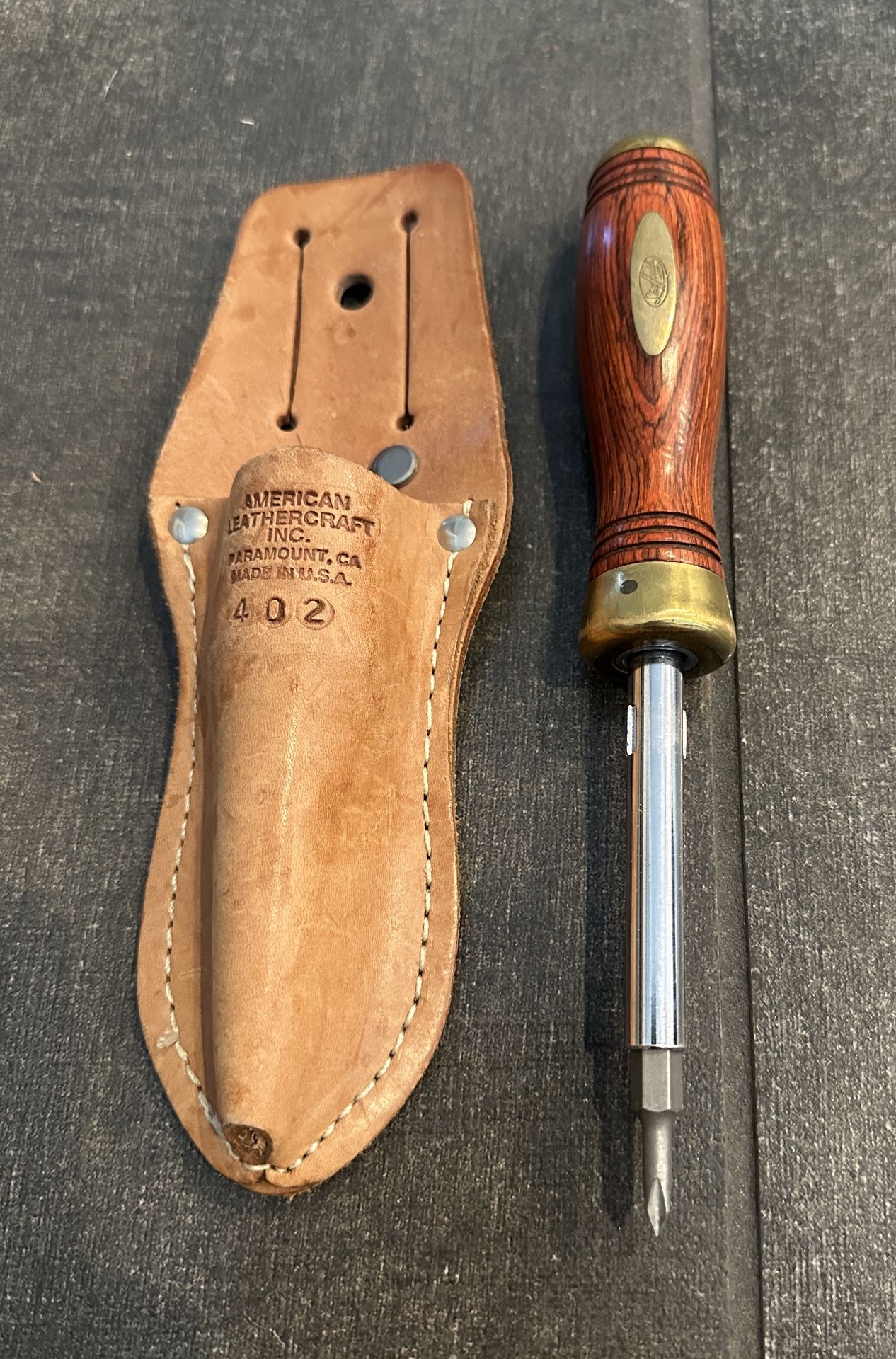REALLY BEAUTIFUL SOLID DECORATIVE WOOD SCREWDRIVER