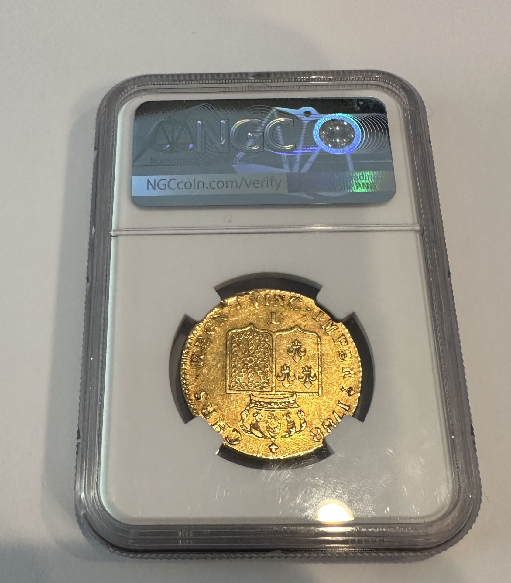 1788T FRANCE 2L'OR GOLD COIN VERY RARE AU53 NGC TOP POP - Image 2 of 2
