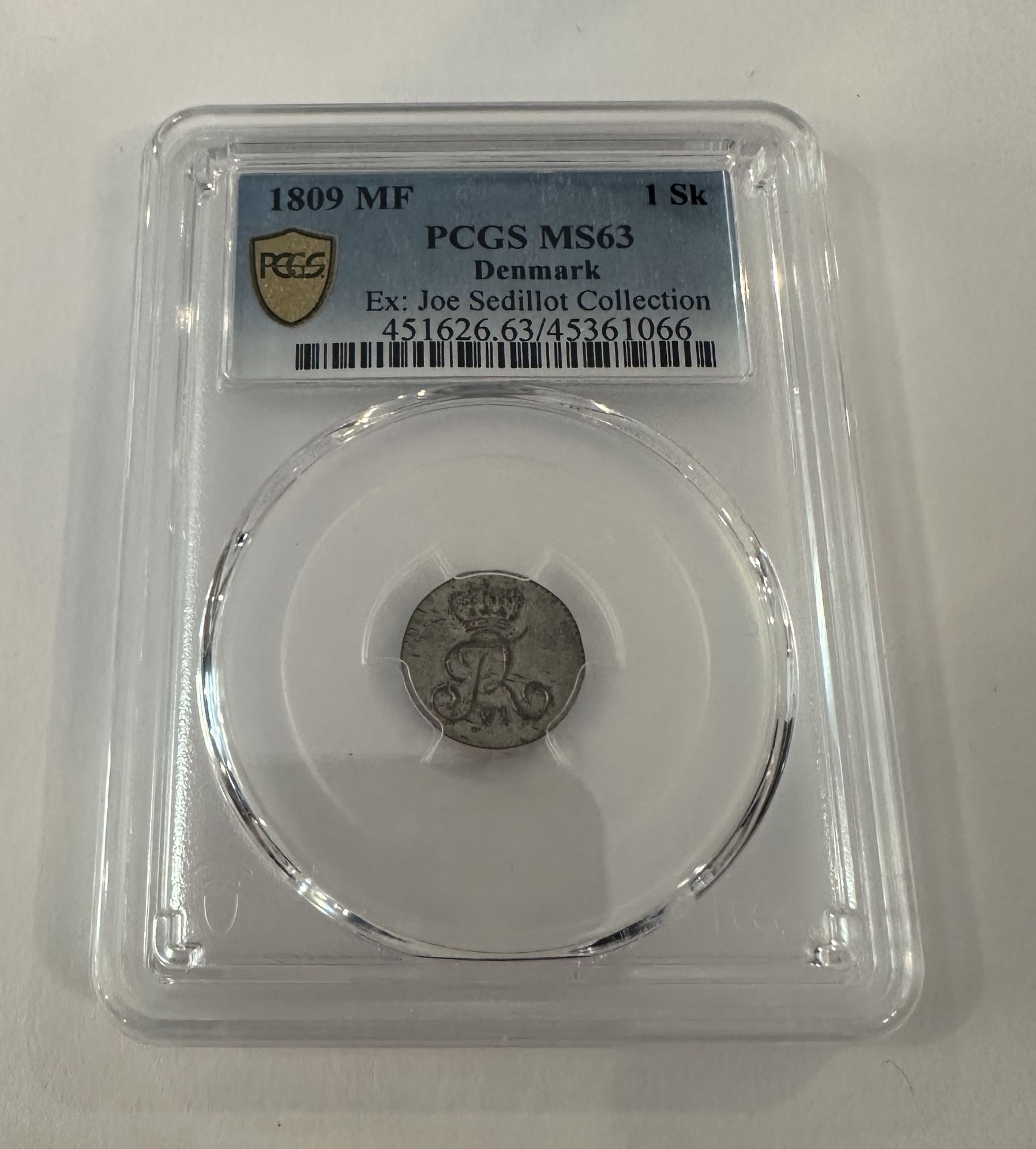 1809 MF 1 Sk PCGS MS63 DENMARK