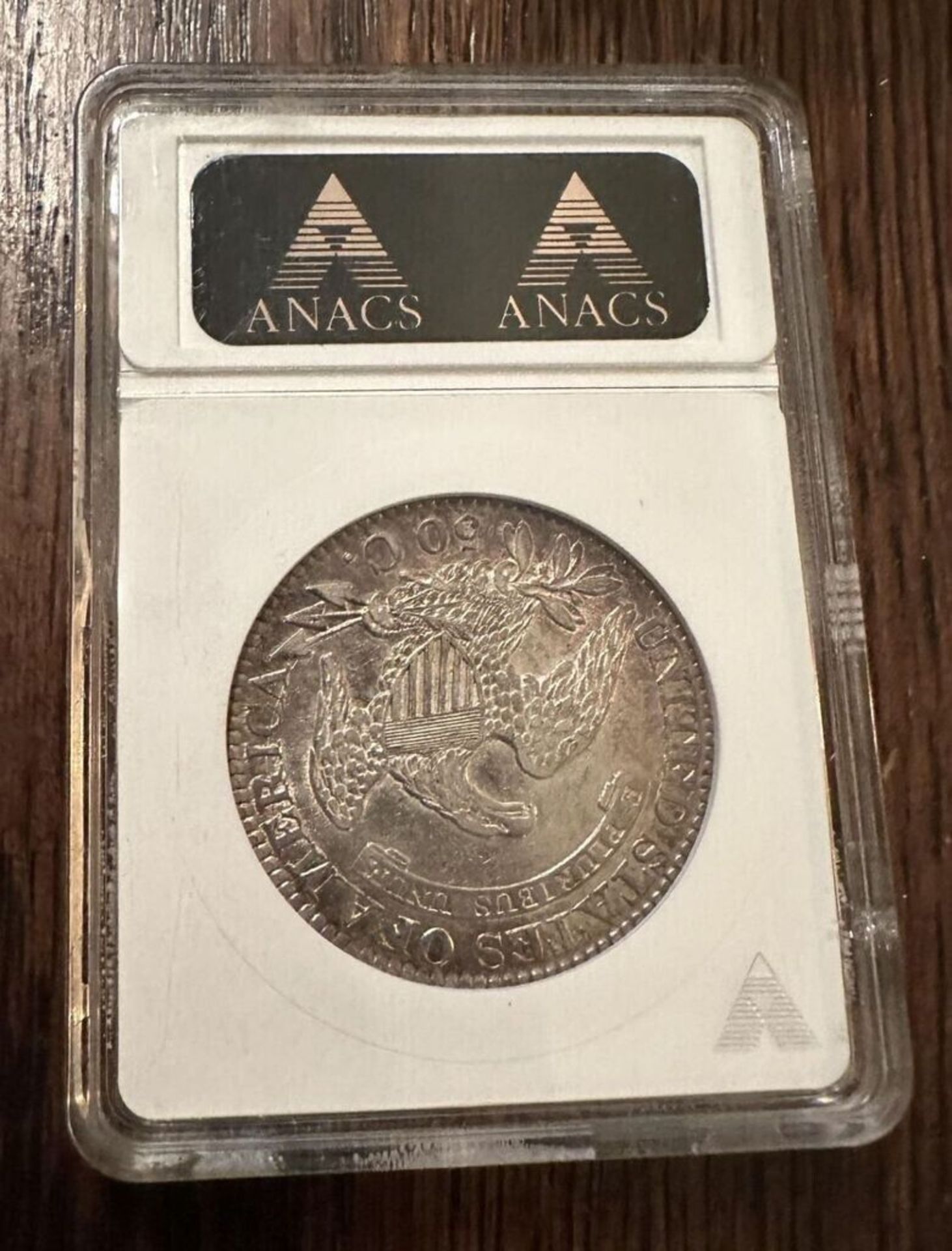 1828 50C AU55 0-115 COIN ANACS GRADED - Image 2 of 2