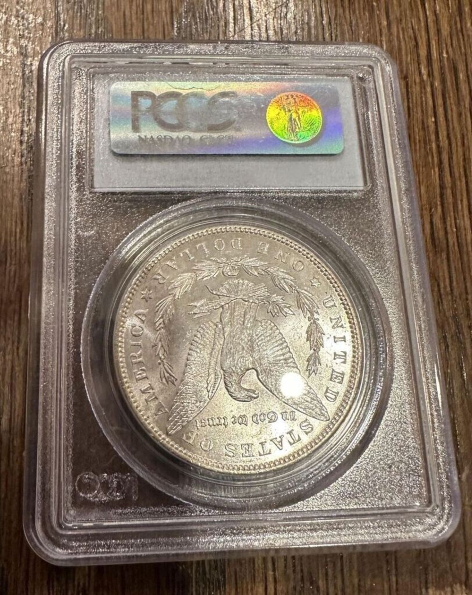 TOP 100 1896 $1 PCGS MS62 VAM 4 DOUBLED STAR - Image 2 of 2