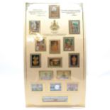 1996 Thailand mounted set of stamps celebrating 50th anniversary of accession to throne inc