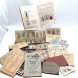 Qty of cigarette cards inc stuck in albums ~ Wills, Carreras, Players etc