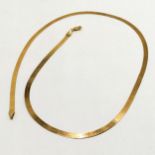 9ct hallmarked gold necklace - 45cm & 4.4g