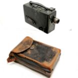 Antique Kodak cine camera model B with leather case
