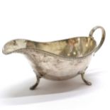 1941 silver sauce boat by E.J.M.J. - 16cm across & 104g & no obvious damage