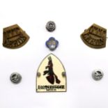 7 x military badges etc inc Officers Training Corps, Leeds, Fattorini etc