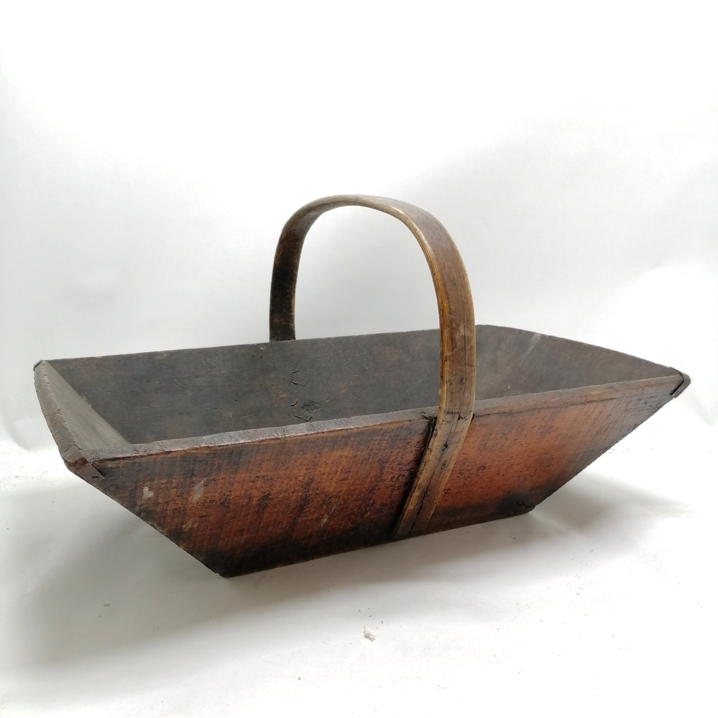 Antique wooden trug 50cm long x 30cm 26cm high - Image 3 of 3