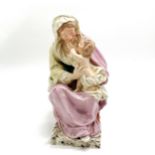 c.1800 Virgin & child lead-glazed earthenware figure after model by the Flemish sculptor Lucas