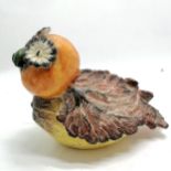 Unusual continental tureen, with ladle, in the form of a bird constructed from vegetables 28cm