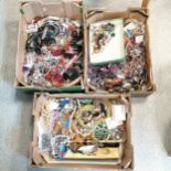 3 x boxes of costume jewellery - SOLD ON BEHALF OF THE NEW BREAST CANCER UNIT APPEAL YEOVIL HOSPITAL