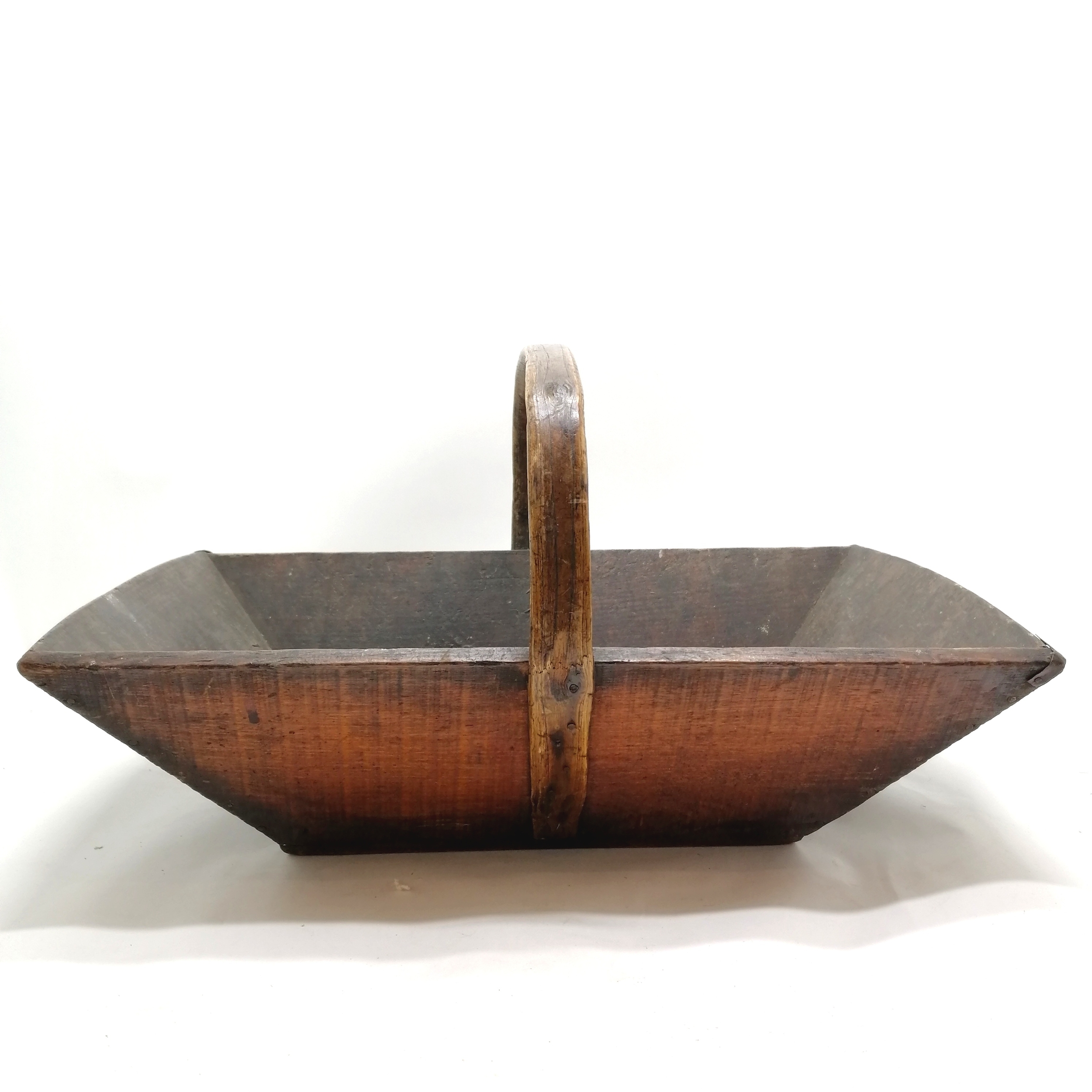 Antique wooden trug 50cm long x 30cm 26cm high