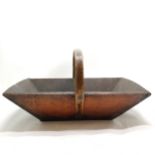 Antique wooden trug 50cm long x 30cm 26cm high