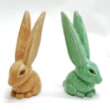 2 Sylvac china rabbits 15cm high No obvious damage.