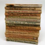 Collection of Fifteen volumes of Beatrix Potter books, to include The Tale of Mr Toad, Timmy Tiptoes