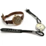 Ladies Rolex Tudor wristwatch, manual wind T/W 9ct gold cased ladies wristwatch for spares repairs