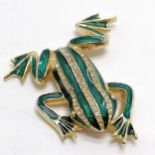 Sardi large frog brooch (6.5cm)