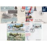 3 x signed covers inc Air Chief Marshal Sir Michael James Graydon GCB CBE (b.1938) & HMS Brilliant