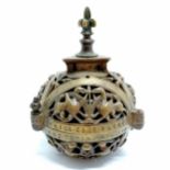 Counter bell converted from a reproduction censer based upon a 12th century censer in Lille by