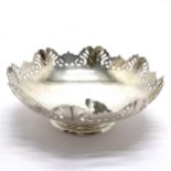 Silver hallmarked circular pedestal dish Sheffield 1939 by Emille Viner, 15cm diameter 150g- No