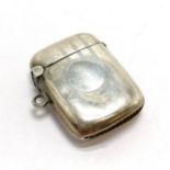 Silver vesta case - 3.5cm x 2.5cm & 14.9g total weight ~ has wear to case and slight dents
